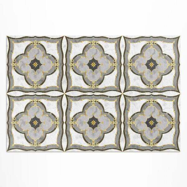 Tapis vinyle d’extérieur Carreaux décoratifs à motifs