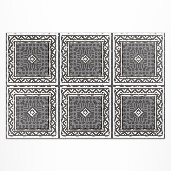 Tapis vinyle d’extérieur Carreaux à motifs anciens