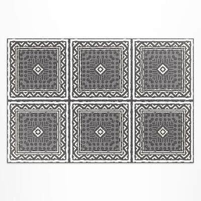 Tapis vinyle d’extérieur Carreaux à motifs anciens