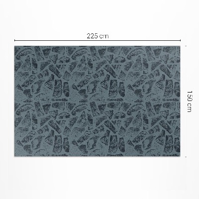 Tapis vinyle d’extérieur Motif élégant de chemin de pierre