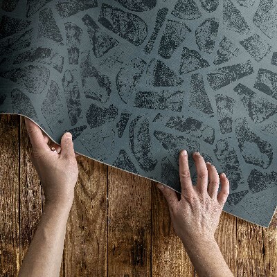 Tapis vinyle d’extérieur Motif élégant de chemin de pierre