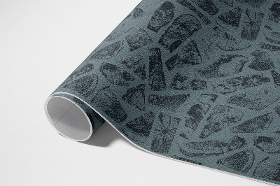 Tapis vinyle d’extérieur Motif élégant de chemin de pierre
