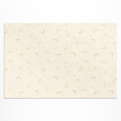 Tapis vinyle d’extérieur Espace bohème avec de petites lunes et étoiles