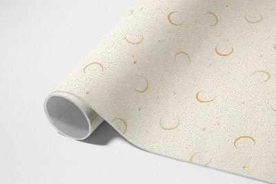 Tapis vinyle d’extérieur Espace bohème avec de petites lunes et étoiles