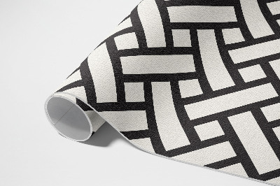 Tapis vinyle d’extérieur Illustration simple de tissage d'osier