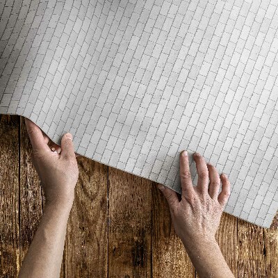 Tapis vinyle d’extérieur Mosaïque élégante en briques brillantes
