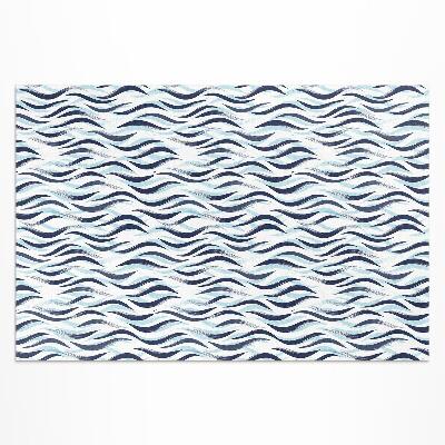 Tapis vinyle d’extérieur Graphiques peints de vagues de la mer