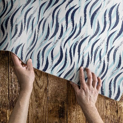 Tapis vinyle d’extérieur Graphiques peints de vagues de la mer