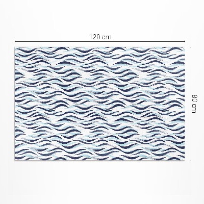 Tapis vinyle d’extérieur Graphiques peints de vagues de la mer