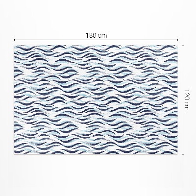 Tapis vinyle d’extérieur Graphiques peints de vagues de la mer