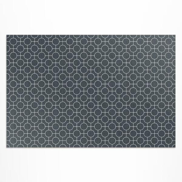 Tapis vinyle d’extérieur Motif géométrique régulier de cercles
