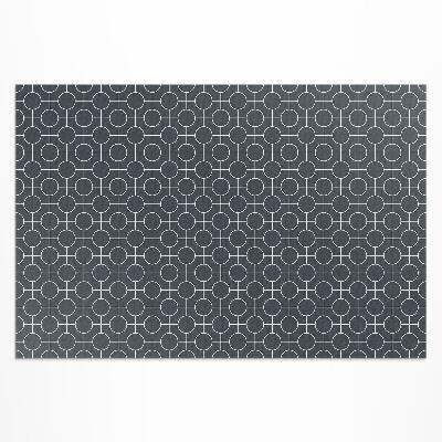 Tapis vinyle d’extérieur Motif géométrique régulier de cercles