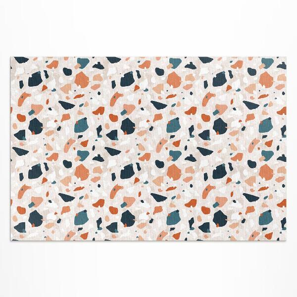 Tapis vinyle d’extérieur Pierre décorative en grès pastel de style bohème