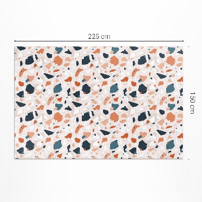 Tapis vinyle d’extérieur Pierre décorative en grès pastel de style bohème
