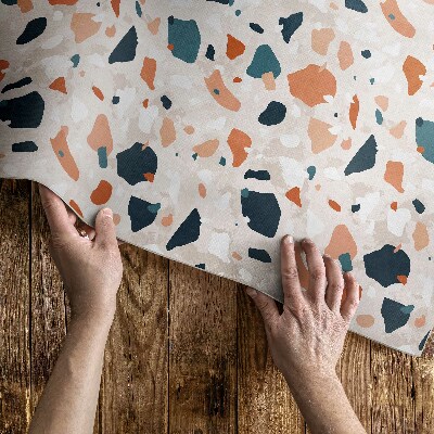 Tapis vinyle d’extérieur Pierre décorative en grès pastel de style bohème