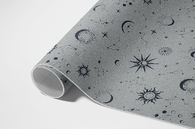 Tapis vinyle d’extérieur Lunes, soleils, étoiles, vintage