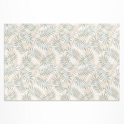 Tapis vinyle d’extérieur Motif bohème délicat de feuilles tropicales
