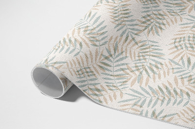 Tapis vinyle d’extérieur Motif bohème délicat de feuilles tropicales