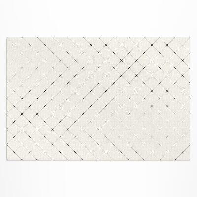 Tapis vinyle d’extérieur Carrés subtils de carreaux clairs