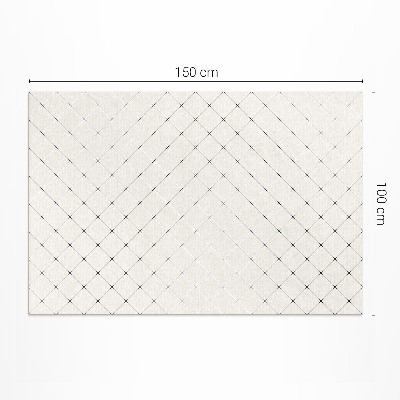 Tapis vinyle d’extérieur Carrés subtils de carreaux clairs