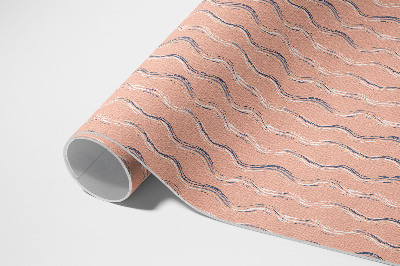 Tapis vinyle d’extérieur Ondes bohèmes aux couleurs pastel