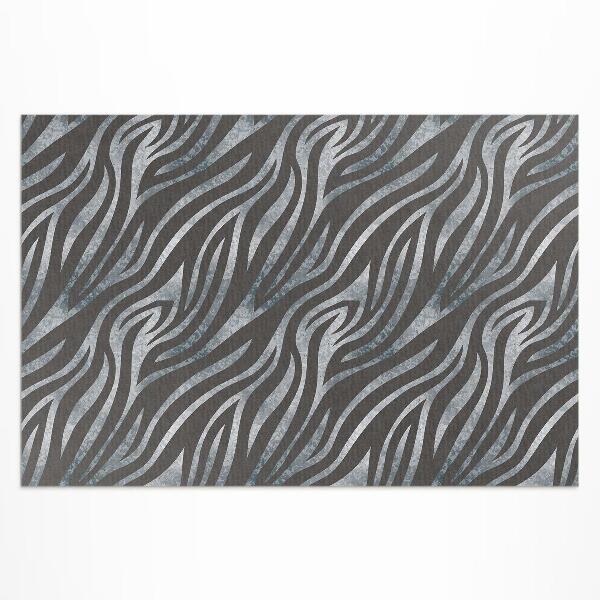 Tapis vinyle d’extérieur Motif zébré à rayures irrégulières