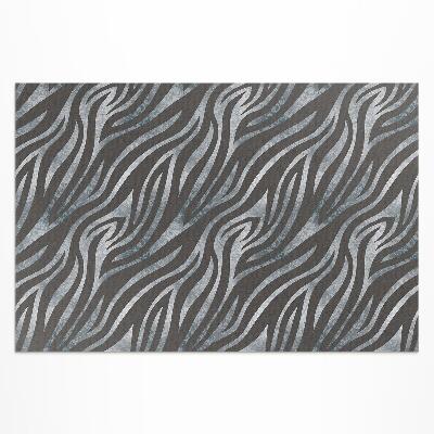 Tapis vinyle d’extérieur Motif zébré à rayures irrégulières