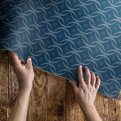 Tapis vinyle d’extérieur Chaîne régulière avec motif décoratif