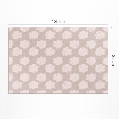 Tapis vinyle d’extérieur Nuages peints aux couleurs pastel