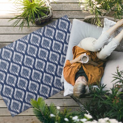 Tapis vinyle d’extérieur Motif élégant imitation tissu