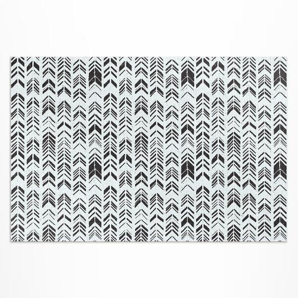 Tapis vinyle d’extérieur Motif bohème indien avec plumes et flèches