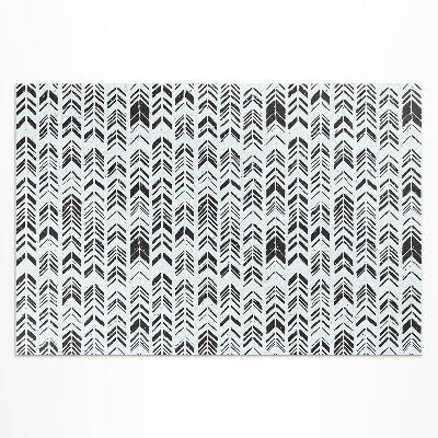 Tapis vinyle d’extérieur Motif bohème indien avec plumes et flèches