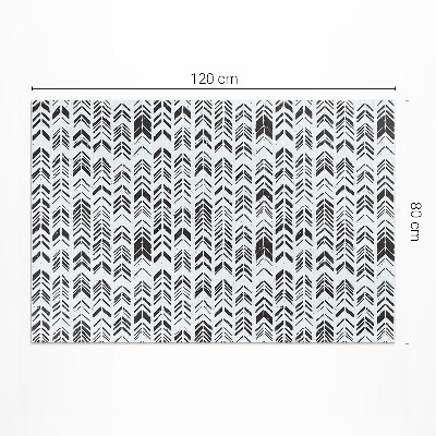 Tapis vinyle d’extérieur Motif bohème indien avec plumes et flèches