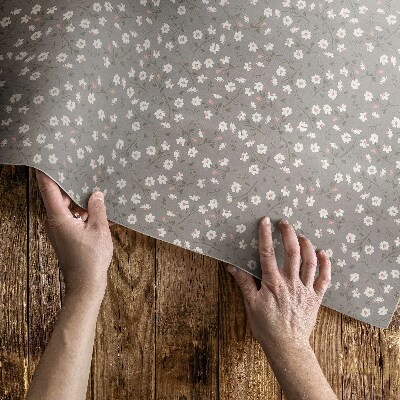 Tapis vinyle d’extérieur Motif bohème délicat de prairie de fleurs sauvages