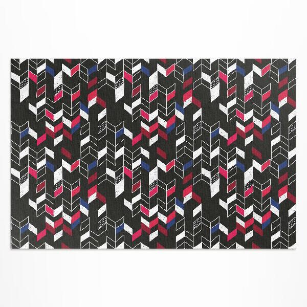 Tapis vinyle d’extérieur Design moderne, motif géométrique à la mode