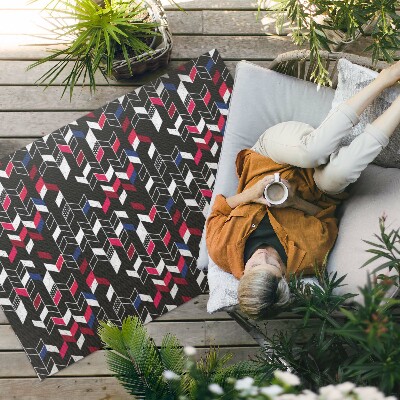 Tapis vinyle d’extérieur Design moderne, motif géométrique à la mode