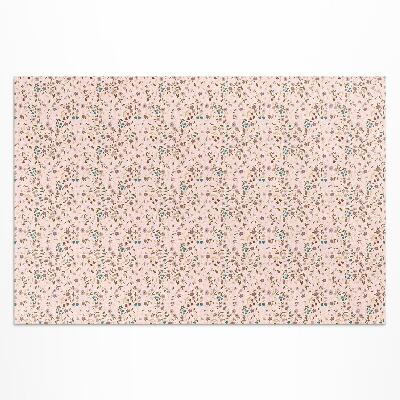 Tapis vinyle d’extérieur Petites fleurs dans une prairie, style bohème