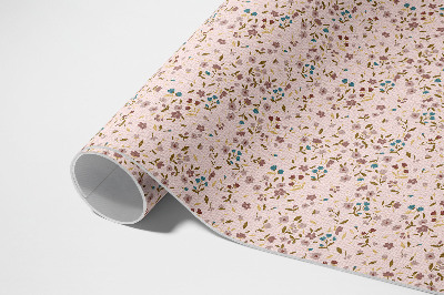 Tapis vinyle d’extérieur Petites fleurs dans une prairie, style bohème