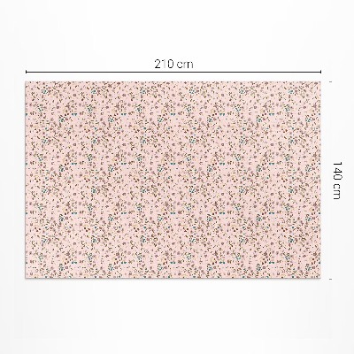 Tapis vinyle d’extérieur Petites fleurs dans une prairie, style bohème