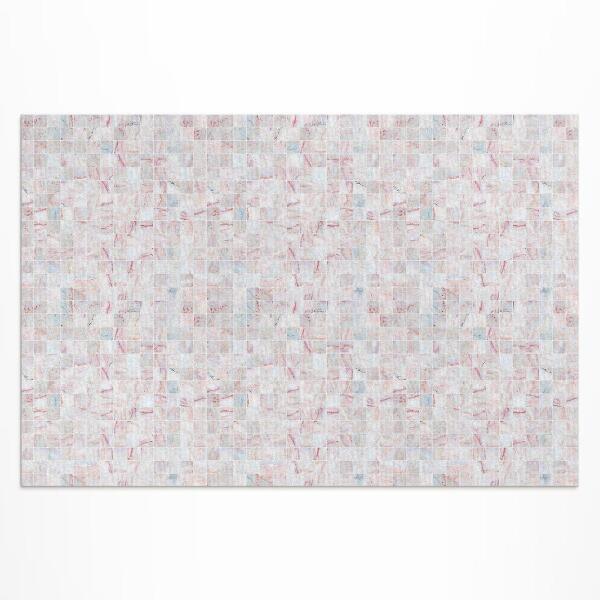 Tapis vinyle d’extérieur Petits carreaux de mosaïque en pierre
