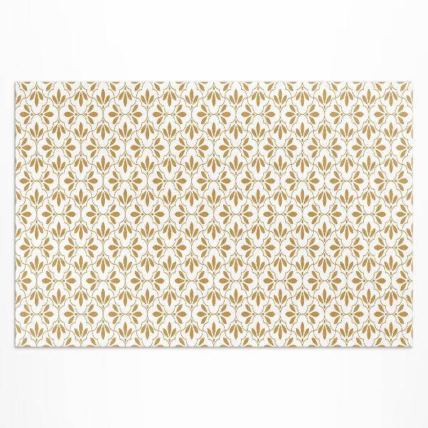 Tapis vinyle d’extérieur Feuilles décoratives, motif régulier