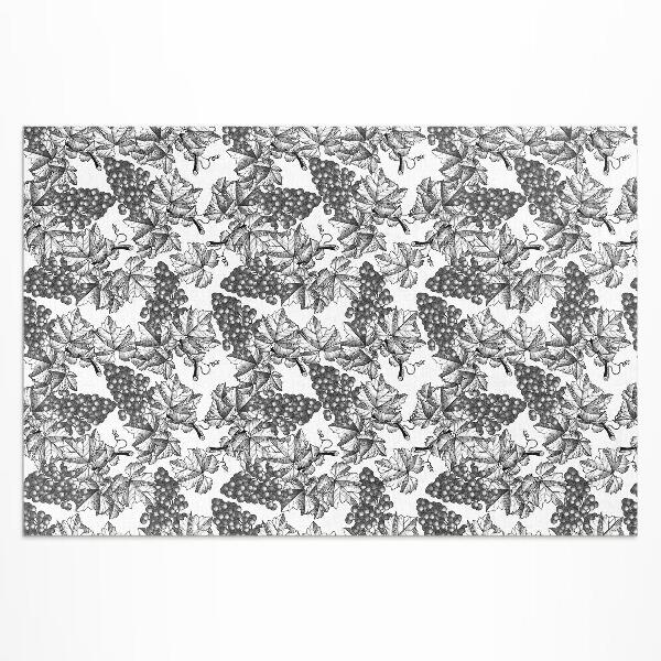 Tapis vinyle d’extérieur Croquis de vigne vintage