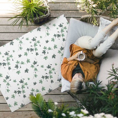 Tapis vinyle d’extérieur Petites feuilles, motifs végétaux