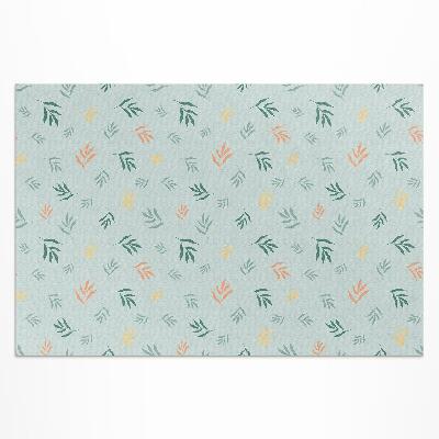 Tapis vinyle d’extérieur Motifs végétaux bohèmes à petites brindilles