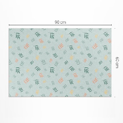 Tapis vinyle d’extérieur Motifs végétaux bohèmes à petites brindilles