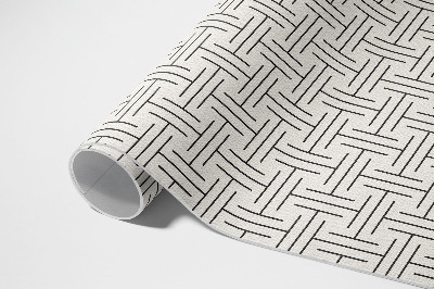 Tapis vinyle d’extérieur Labyrinthe minimaliste aux lignes régulières