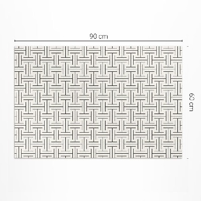 Tapis vinyle d’extérieur Labyrinthe minimaliste aux lignes régulières