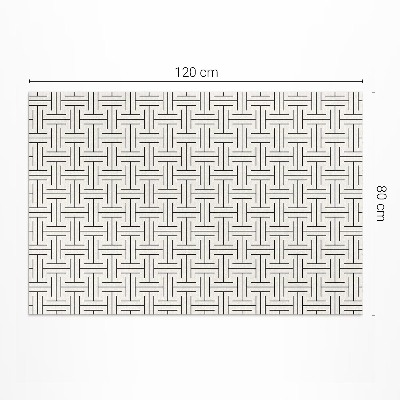 Tapis vinyle d’extérieur Labyrinthe minimaliste aux lignes régulières