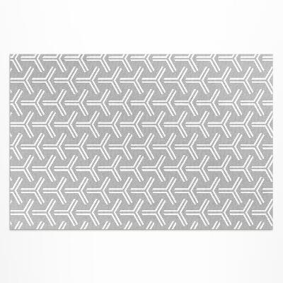 Tapis vinyle d’extérieur Motif décoratif régulier