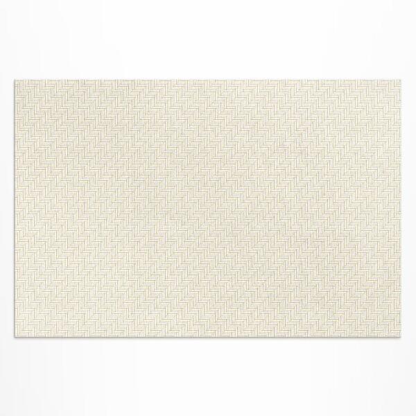 Tapis vinyle d’extérieur Parquet fin à chevrons minimaliste